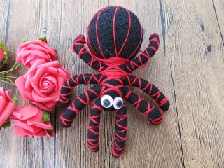 1X Handmade Spider Crochet Kit Hand Knitting Stuffed Dolls for K