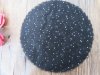 50Pcs Black Scalloped Edge Tulle Round Circles Wedding Favor